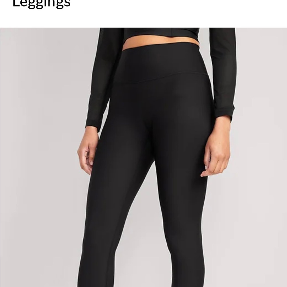 High-Waist Black Leggings